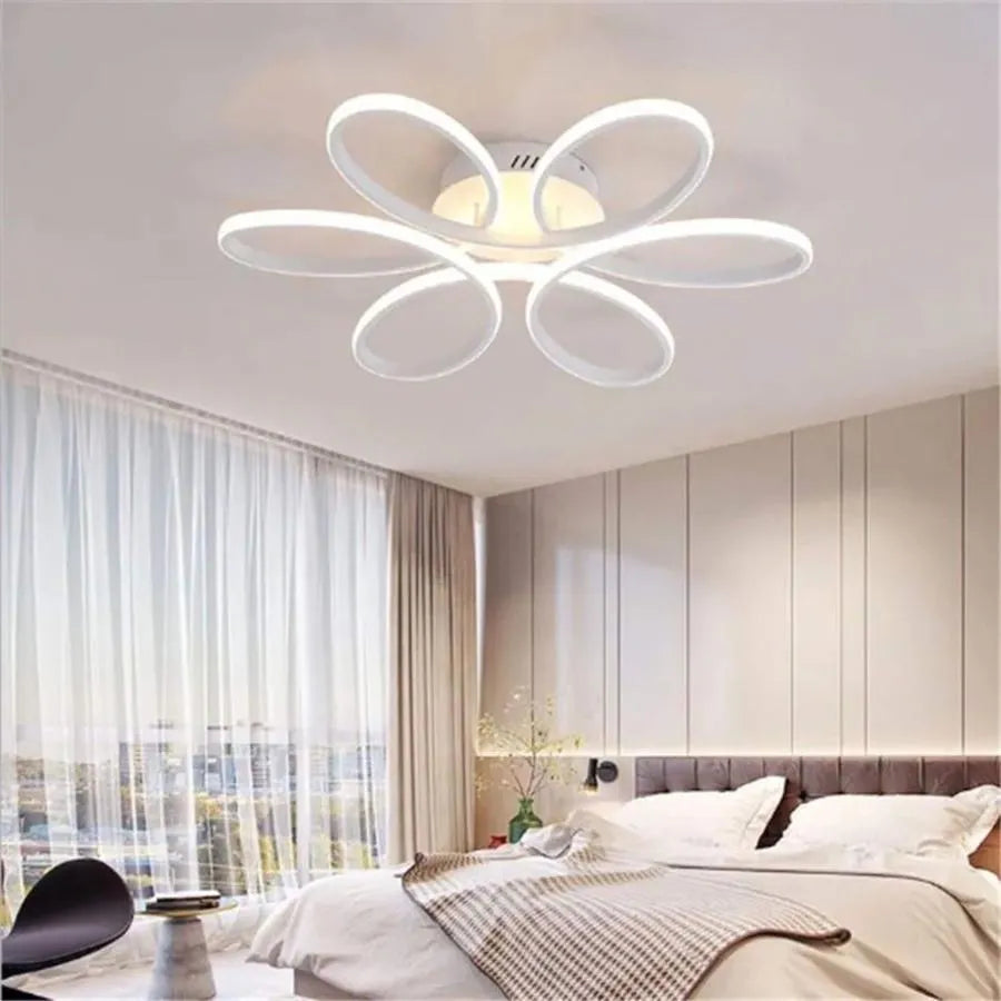 Πολυέλαιος LED με τηλεχειριστήριο AYDA 116W, Κυματιστό, Κρύο/Ζεστό/Ουδέτερο φως, Ρυθμιζόμενο, Λευκός πολυέλαιος LED με τηλεχειριστήριο Προεπιλεγμένος τίτλος Alessandro Design