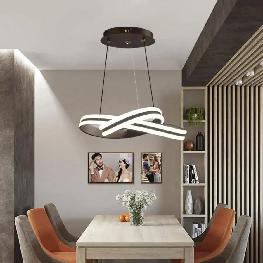 Κρεμαστός πολυέλαιος LED με τηλεχειριστήριο INFINITY LOOP 61W, Κρύο/Ζεστό/Ουδέτερο φως, Ρυθμιζόμενο, Μαύρο, ρυθμιζόμενου ύψους Πολυέλαιοι LED με τηλεχειριστήριο Προεπιλεγμένος τίτλος Alessandro Design