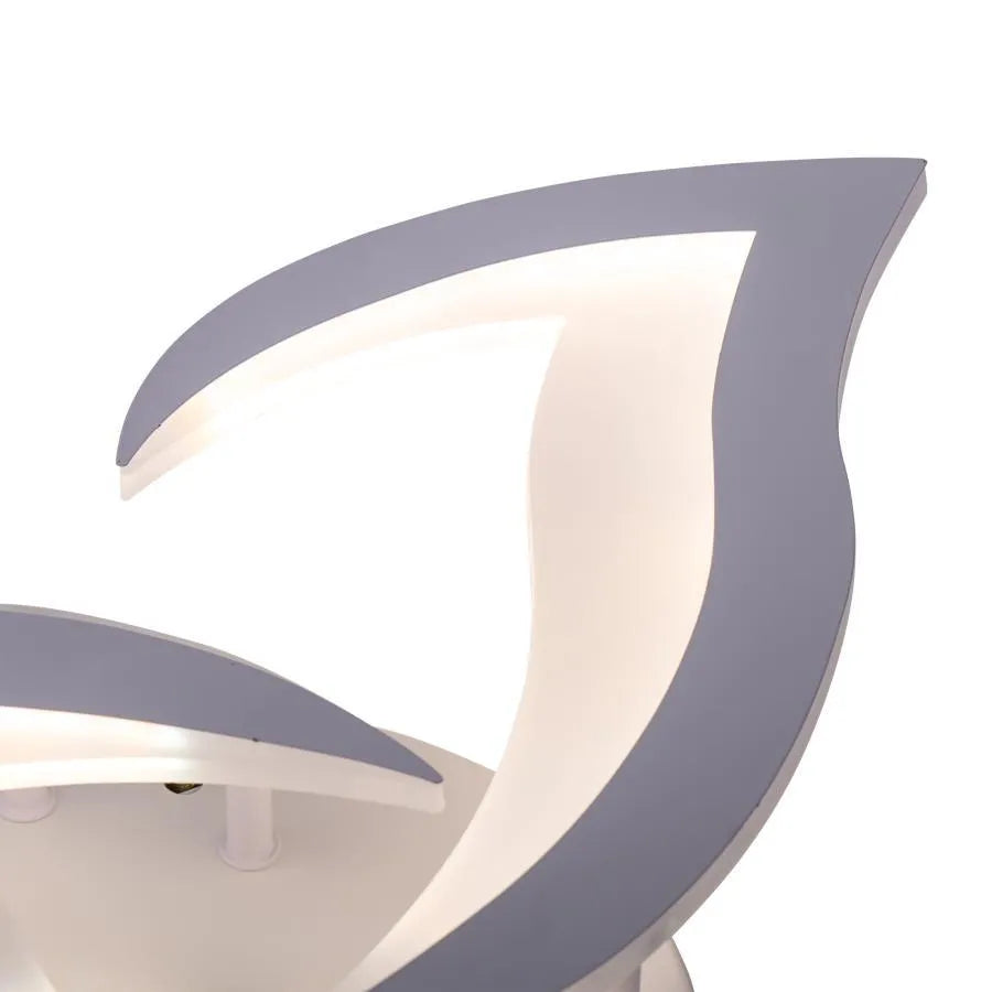 Πολυέλαιος LED με τηλεχειριστήριο LOTUS 32W, 3 πέταλα, κρύο/ζεστό/ουδέτερο φως, ρυθμιζόμενο, λευκός πολυέλαιος LED με τηλεχειριστήριο Προεπιλεγμένος τίτλος Alessandro Design