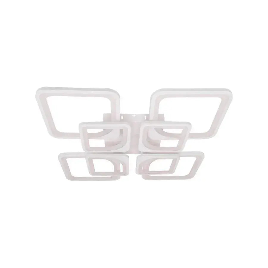 Πολυέλαιος LED με τηλεχειριστήριο ZOE 138W, 8 τετράγωνα, κρύο/θερμό/ουδέτερο φως, ρυθμιζόμενο, λευκός πολυέλαιος LED με τηλεχειριστήριο Προεπιλεγμένος τίτλος Alessandro Design