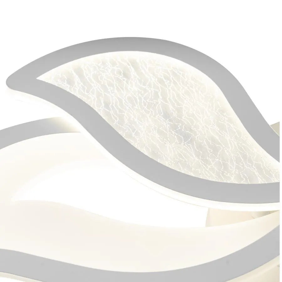 Πολυέλαιος LED με τηλεχειριστήριο KYLEN 144W, 6 Στοιχεία, Κρύο/Ζεστό/Ουδέτερο φως, Ρυθμιζόμενο, Λευκός πολυέλαιος LED με τηλεχειριστήριο Προεπιλεγμένος τίτλος Alessandro Design