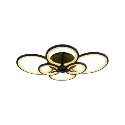 Πολυέλαιος LED με τηλεχειριστήριο ALANI 152W, 6 κύκλοι, κρύο/θερμό/ουδέτερο φως, ρυθμιζόμενο, μαύροι πολυέλαιοι LED με τηλεχειριστήριο Προεπιλεγμένος τίτλος Alessandro Design