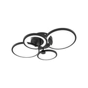 Πολυέλαιος LED με τηλεχειριστήριο ALANI 88W, 4 κύκλοι, κρύο/θερμ/ουδέτερο φως, ρυθμιζόμενο, μαύροι πολυέλαιοι LED με τηλεχειριστήριο Προεπιλεγμένος τίτλος Alessandro Design