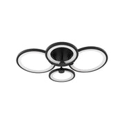Πολυέλαιος LED με τηλεχειριστήριο ALANI 88W, 4 κύκλοι, κρύο/θερμ/ουδέτερο φως, ρυθμιζόμενο, μαύροι πολυέλαιοι LED με τηλεχειριστήριο Προεπιλεγμένος τίτλος Alessandro Design