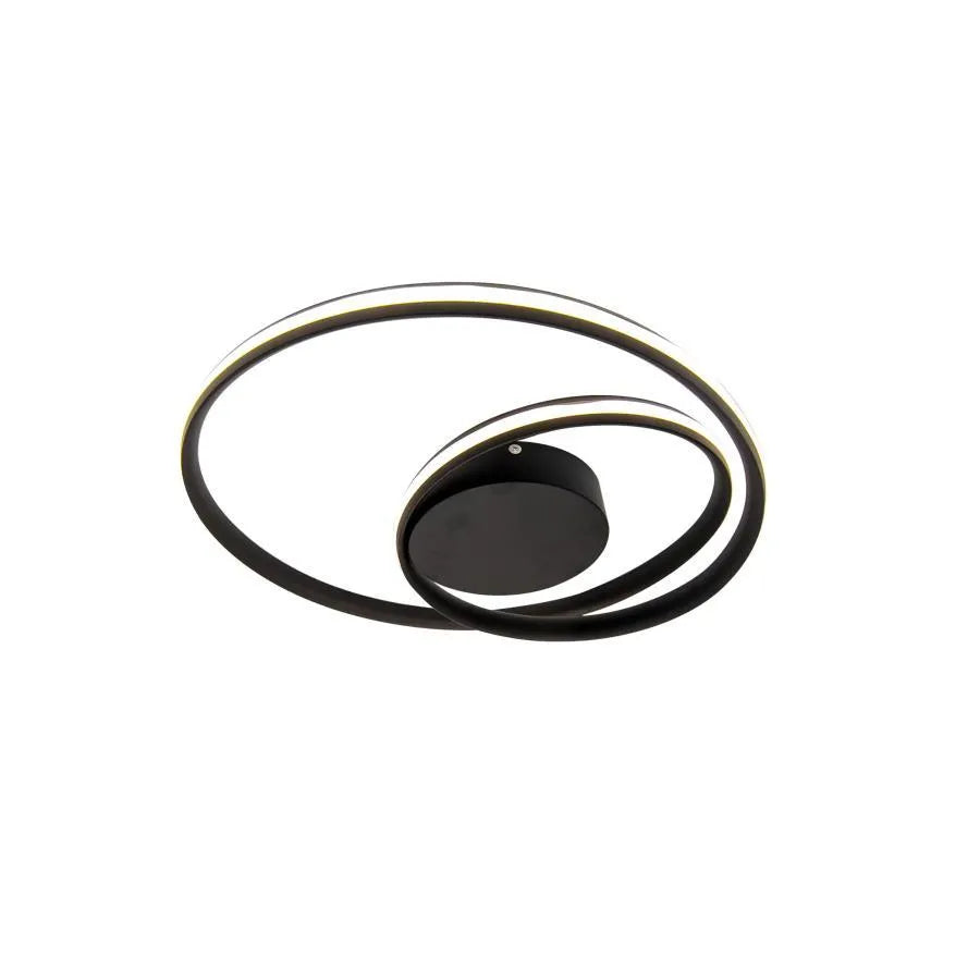 Πολυέλαιος LED με τηλεχειριστήριο VECTOR ARCADIA 56W, Κρύο/Ζεστό/Ουδέτερο φως, Ρυθμιζόμενο, Μαύροι πολυέλαιοι LED με τηλεχειριστήριο Προεπιλεγμένος τίτλος Alessandro Design