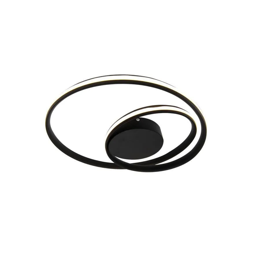 Πολυέλαιος LED με τηλεχειριστήριο VECTOR ARCADIA 56W, Κρύο/Ζεστό/Ουδέτερο φως, Ρυθμιζόμενο, Μαύροι πολυέλαιοι LED με τηλεχειριστήριο Προεπιλεγμένος τίτλος Alessandro Design