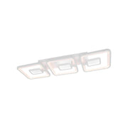 Πολυέλαιος LED με τηλεχειριστήριο FELIX 87W, 3 τετράγωνα, κρύο/θερμό/ουδέτερο φως, ρυθμιζόμενο, λευκοί πολυέλαιοι LED με τηλεχειριστήριο Προεπιλεγμένος τίτλος Alessandro Design
