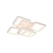Πολυέλαιος LED με τηλεχειριστήριο FELY 80W, 5 τετράγωνα, κρύο/θερμό/ουδέτερο φως, ρυθμιζόμενο, λευκός πολυέλαιος LED με τηλεχειριστήριο Προεπιλεγμένος τίτλος Alessandro Design