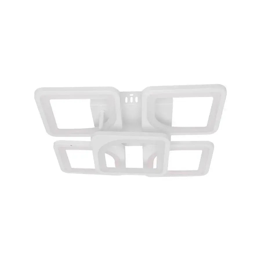 Πολυέλαιος LED με τηλεχειριστήριο FELY 80W, 5 τετράγωνα, κρύο/θερμό/ουδέτερο φως, ρυθμιζόμενο, λευκός πολυέλαιος LED με τηλεχειριστήριο Προεπιλεγμένος τίτλος Alessandro Design