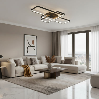 IANUSIS LED Πολυέλαιος με τηλεχειριστήριο 95W, 3 Στοιχεία, Κρύο/Ζεστό/Ουδέτερο φως, Ρυθμιζόμενο, Μαύροι πολυέλαιοι LED με τηλεχειριστήριο Προεπιλεγμένος τίτλος Alessandro Design