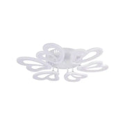 Πολυέλαιος LED με τηλεχειριστήριο BLOSSOM 78W, 6 πέταλα, Διάμετρος 60 cm, Κρύο/Ζεστό/Ουδέτερο φως, Ρυθμιζόμενο, Λευκός πολυέλαιος LED με τηλεχειριστήριο Προεπιλεγμένος τίτλος Alessandro Design