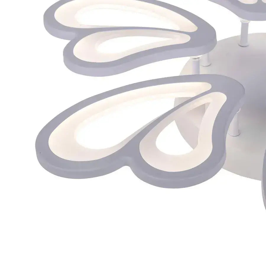 Πολυέλαιος LED με τηλεχειριστήριο BLOSSOM 78W, 6 πέταλα, Διάμετρος 60 cm, Κρύο/Ζεστό/Ουδέτερο φως, Ρυθμιζόμενο, Λευκός πολυέλαιος LED με τηλεχειριστήριο Προεπιλεγμένος τίτλος Alessandro Design