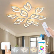 Πολυέλαιος LED με τηλεχειριστήριο LILY 147W, 12 Στοιχεία, Κρύο/Ζεστό/Ουδέτερο φως, Ρυθμιζόμενο, Λευκός πολυέλαιος LED με τηλεχειριστήριο Προεπιλεγμένος τίτλος Alessandro Design