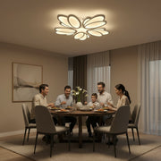 Πολυέλαιος LED με τηλεχειριστήριο TULIP 81W, 5 πέταλα, κρύο/ζεστό/ουδέτερο φως, ρυθμιζόμενο, λευκός πολυέλαιος LED με τηλεχειριστήριο Προεπιλεγμένος τίτλος Alessandro Design