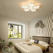 Πολυέλαιος LED με τηλεχειριστήριο TULIP 81W, 5 πέταλα, κρύο/ζεστό/ουδέτερο φως, ρυθμιζόμενο, λευκός πολυέλαιος LED με τηλεχειριστήριο Προεπιλεγμένος τίτλος Alessandro Design