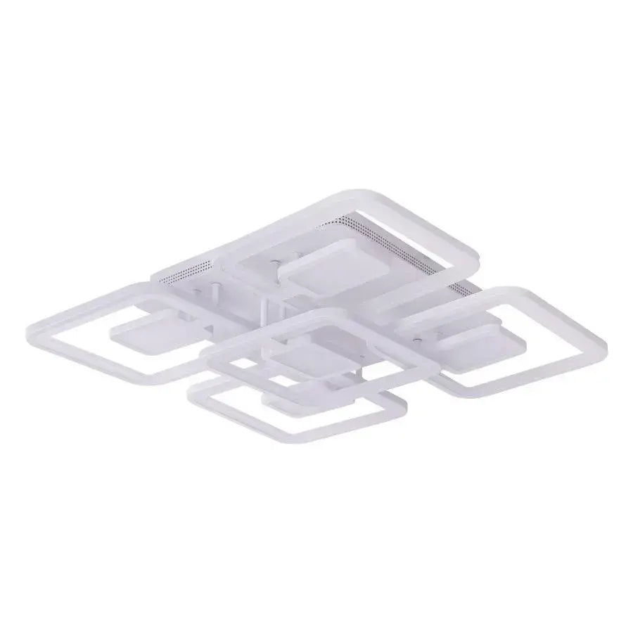 Πολυέλαιος LED με τηλεχειριστήριο FELIX 119W, 5 τετράγωνα, κρύο/θερμό/ουδέτερο φως, ρυθμιζόμενο, λευκός πολυέλαιος LED με τηλεχειριστήριο Προεπιλεγμένος τίτλος Alessandro Design