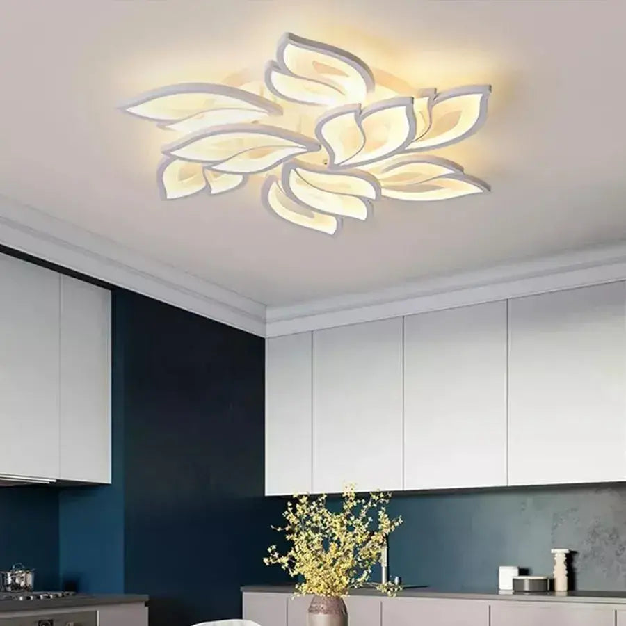 Πολυέλαιος LED με τηλεχειριστήριο LILY 101W, 9 Στοιχεία, Κρύο/Ζεστό/Ουδέτερο φως, Ρυθμιζόμενο, Λευκός πολυέλαιος LED με τηλεχειριστήριο Προεπιλεγμένος τίτλος Alessandro Design