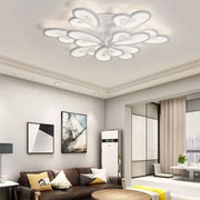 Πολυέλαιος LED με τηλεχειριστήριο BLOSSOM 49W, 9 πέταλα, κρύο/ζεστό/ουδέτερο φως, ρυθμιζόμενο, λευκός πολυέλαιος LED με τηλεχειριστήριο Προεπιλεγμένος τίτλος Alessandro Design