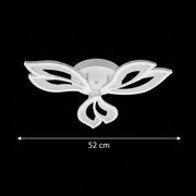 Πολυέλαιος LED με τηλεχειριστήριο LILY 40W, 3 Στοιχεία, Κρύο/Ζεστό/Ουδέτερο φως, Ρυθμιζόμενο, Λευκός πολυέλαιος LED με τηλεχειριστήριο Προεπιλεγμένος τίτλος Alessandro Design