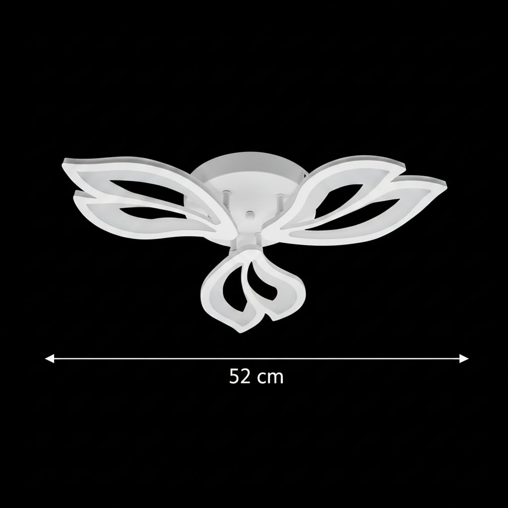 Πολυέλαιος LED με τηλεχειριστήριο LILY 40W, 3 Στοιχεία, Κρύο/Ζεστό/Ουδέτερο φως, Ρυθμιζόμενο, Λευκός πολυέλαιος LED με τηλεχειριστήριο Προεπιλεγμένος τίτλος Alessandro Design