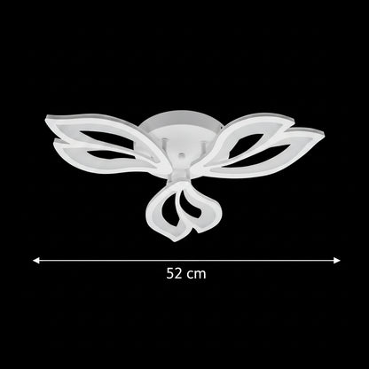 Πολυέλαιος LED με τηλεχειριστήριο LILY 40W, 3 Στοιχεία, Κρύο/Ζεστό/Ουδέτερο φως, Ρυθμιζόμενο, Λευκός πολυέλαιος LED με τηλεχειριστήριο Προεπιλεγμένος τίτλος Alessandro Design
