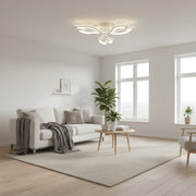 Πολυέλαιος LED με τηλεχειριστήριο LILY 40W, 3 Στοιχεία, Κρύο/Ζεστό/Ουδέτερο φως, Ρυθμιζόμενο, Λευκός πολυέλαιος LED με τηλεχειριστήριο Προεπιλεγμένος τίτλος Alessandro Design