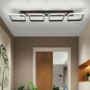 Πολυέλαιος LED VERTEX 45W, 4 τετράγωνα, Γραμμικό, Κρύο/Ζεστό/Ουδέτερο φως, Μαύροι πολυέλαιοι LED Προεπιλεγμένος τίτλος Alessandro Design