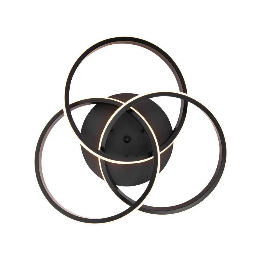 Πολυέλαιος LED με τηλεχειριστήριο VECTOR VORTEX 96W, 3 Στοιχεία, Κρύο/Ζεστό/Ουδέτερο φως, Ρυθμιζόμενο, Μαύροι πολυέλαιοι LED με τηλεχειριστήριο Προεπιλεγμένος τίτλος Alessandro Design