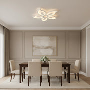 Πολυέλαιος LED με τηλεχειριστήριο JASMINE 66W, 5 πέταλα, κρύο/ζεστό/ουδέτερο φως, ρυθμιζόμενο, λευκός πολυέλαιος LED με τηλεχειριστήριο Προεπιλεγμένος τίτλος Alessandro Design
