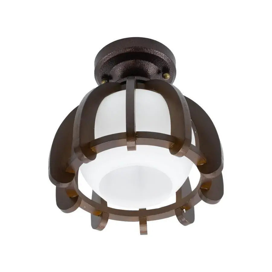 Mina Chandelier, 1xE27, καφέ με λευκό, ξύλο και γυαλί Classic Chandeliers Προεπιλεγμένος τίτλος Alessandro Design