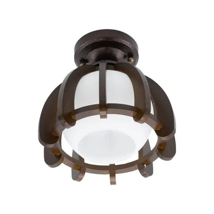 Mina Chandelier, 1xE27, καφέ με λευκό, ξύλο και γυαλί Classic Chandeliers Προεπιλεγμένος τίτλος Alessandro Design