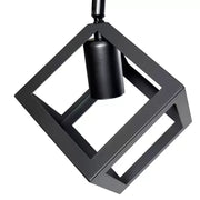 Cube Shape Chandelier, STRUKTUR Duo, 2xE27, Black, Metal Industrial Chandeliers Προεπιλεγμένος τίτλος Alessandro Design