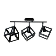 Πολυέλαιος FORMA CUB -STRUKTUR Trio, 3xE27, Black, Metal Industrial Chandeliers Προεπιλεγμένος τίτλος Alessandro Design