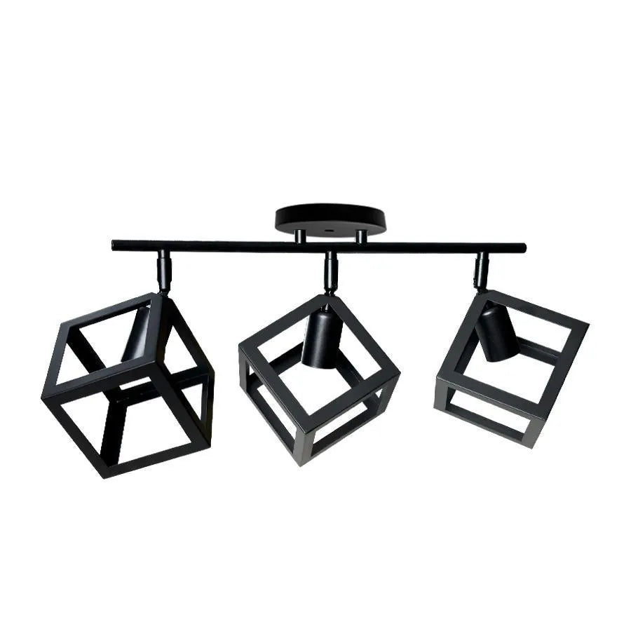 Πολυέλαιος FORMA CUB -STRUKTUR Trio, 3xE27, Black, Metal Industrial Chandeliers Προεπιλεγμένος τίτλος Alessandro Design
