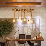 Vintage πολυέλαιος με σχοινί PEDRO, 6 x E27 Dark Wood Vintage Chandeliers Προεπιλεγμένος τίτλος Alessandro Design