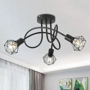 Shion Chandelier 3xE27, Black, Metal, Diameter 50cm Industrial Chandeliers Προεπιλεγμένος τίτλος Alessandro Design