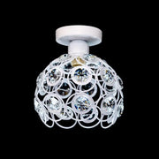 Vera Chandelier, 1*E27, White, Metal and Crystal Classic Chandeliers Προεπιλεγμένος τίτλος Alessandro Design