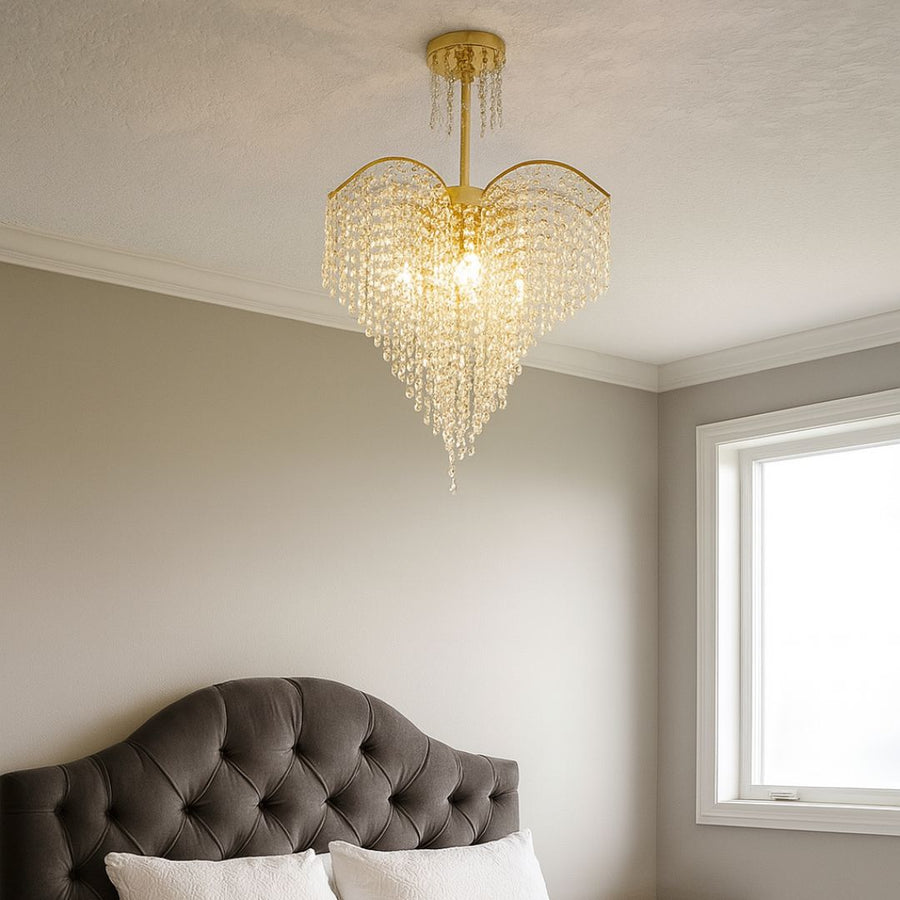 Ander Crystal Chandelier, 4xE14, Diameter 45cm, Gold Crystal Chandeliers Προεπιλεγμένος τίτλος Alessandro Design