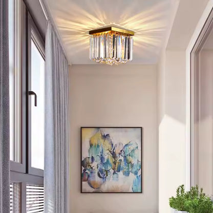 Crystal Chandelier MARTINEZ Linear Luxe, Διάμετρος 35cm, 4x E14, Shiny Gold Modern Candelabra Προεπιλεγμένος τίτλος Alessandro Design