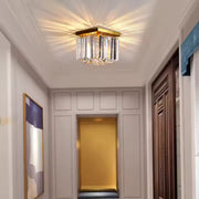 Crystal Chandelier MARTINEZ Linear Luxe, Διάμετρος 35cm, 4x E14, Shiny Gold Modern Candelabra Προεπιλεγμένος τίτλος Alessandro Design