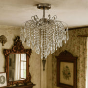 Crystal Chandelier EDINBURGH Eleganza, 5xE27, Diameter 47cm, Shiny Chrome Classic Chandeliers Προεπιλεγμένος τίτλος Alessandro Design
