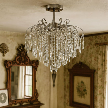 Crystal Chandelier EDINBURGH Eleganza, 5xE27, Diameter 47cm, Shiny Chrome Classic Chandeliers Προεπιλεγμένος τίτλος Alessandro Design