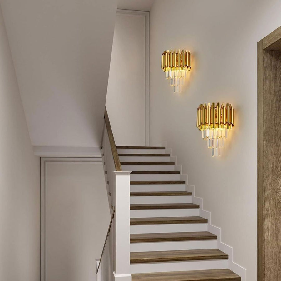 Aplica Candelabru Cristal VERSAILLES Piccolo, 2xE14, Auriu Aplice de Interior Default Title Alessandro Design