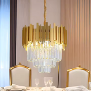 BLOIS Eleganza Crystal Chandelier, Διάμετρος 50cm, 8x E14, Γυαλιστερό Χρυσό, Ρυθμιζόμενο ύψος Κρυστάλλινοι Πολυέλαιοι Προεπιλεγμένος τίτλος Alessandro Design