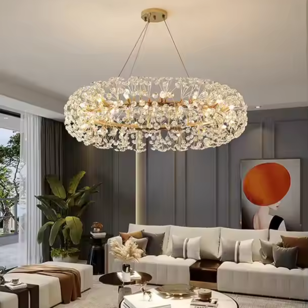 Crystal Chandelier SEGOVIA Magno 12x E14, Διάμετρος 60cm, Γυαλιστερό χρυσό, Ρυθμιζόμενο ύψος Κρυστάλλινοι πολυέλαιοι Προεπιλεγμένος τίτλος Alessandro Design