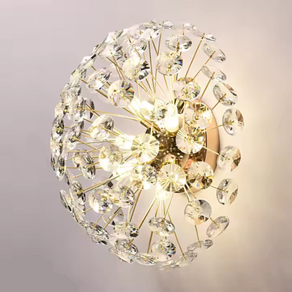 Crystal Chandelier MINUE, 4x G9, Diameter 35cm, Shiny Gold Crystal Chandeliers Προεπιλεγμένος τίτλος Alessandro Design