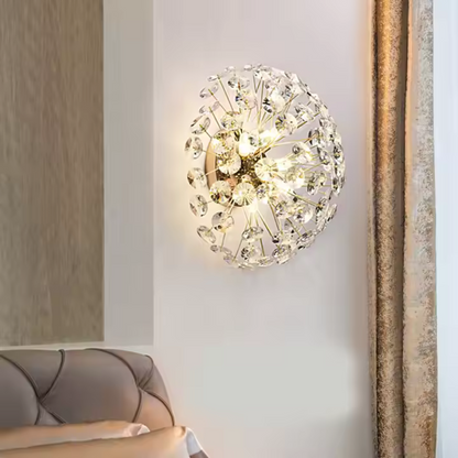 Crystal Chandelier MINUE, 4x G9, Diameter 35cm, Shiny Gold Crystal Chandeliers Προεπιλεγμένος τίτλος Alessandro Design