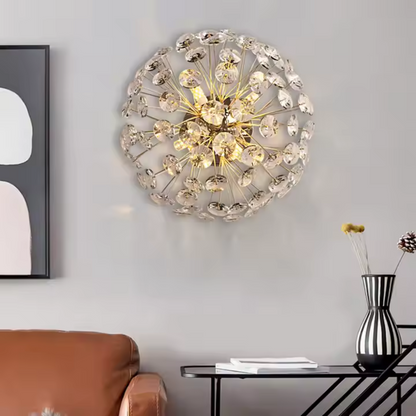 Crystal Chandelier MINUE, 4x G9, Diameter 35cm, Shiny Gold Crystal Chandeliers Προεπιλεγμένος τίτλος Alessandro Design