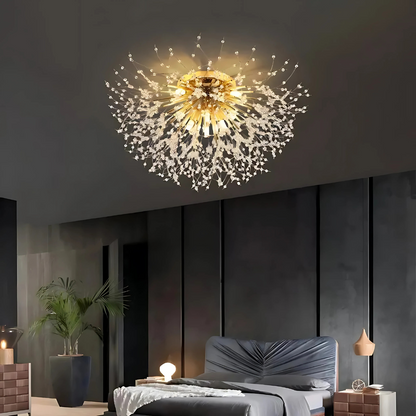Crystal Chandelier RONDO Vivace, 8x G9, Διάμετρος 60cm, Shiny Gold Crystal Chandeliers Προεπιλεγμένος τίτλος Alessandro Design