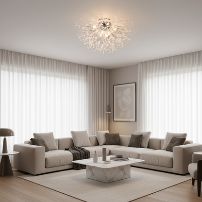 Crystal Chandelier RONDO Vivace, 8x G9, Diameter 60cm, Glossy Chrome Crystal Chandeliers Προεπιλεγμένος τίτλος Alessandro Design